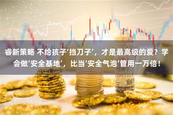 睿新策略 不给孩子‘挡刀子’，才是最高级的爱？学会做‘安全基地’，比当‘安全气泡’管用一万倍！